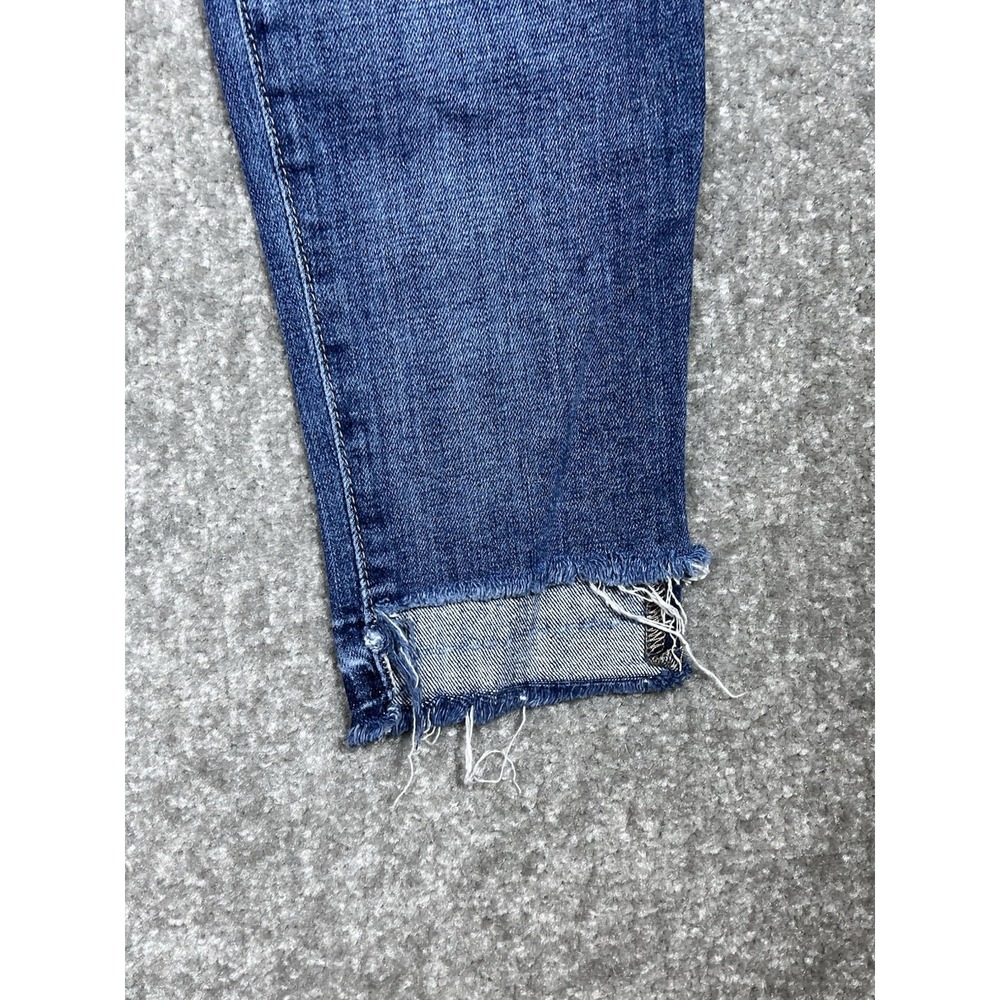 Joes Jeans Skinny Ankle Hi-Low Cutout Hem Womens Sz 28 Blue Stretch Pockets - Picture 7 of 12